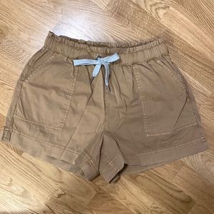 Aerie Khaki Pull-on Shorts